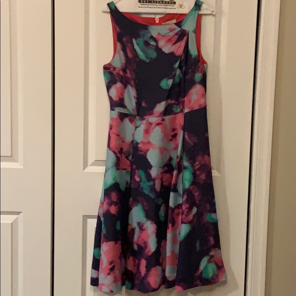 EUC Kate Spade Abstract Watercolor Cocktail Dress
